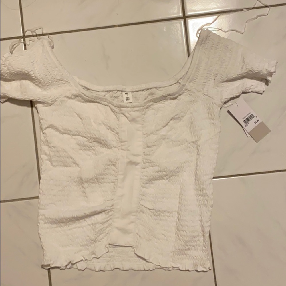NWT BP. Smocked Crop Top